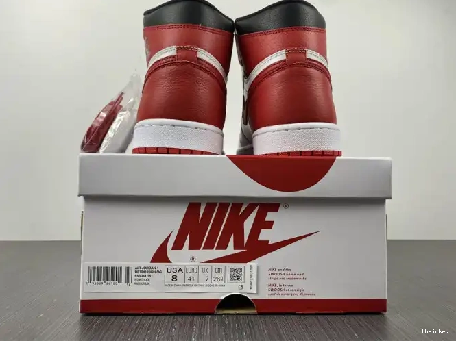 Rep TBkick Jordan OG Retro 1 High 555088-161 Heritage 0508